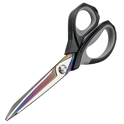Quill Brand® 8 Stainless-Steel Scissors, Straight Tip, Blue (790703BE)