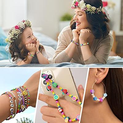  Rainbow Pony Beads for Jewelry Making, Pastel Round Beads for  Bracelet Making, Kandi Bracelets Kit with Colorful Letter Beads for Women  Girls Friendship Bracelets Making Kit , Hair Beads for Braids