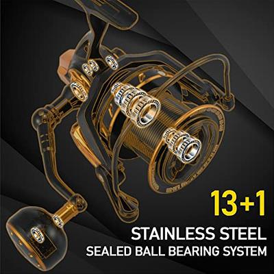 Piscifun Chaos XS Baitcasting Fishing Reel, Reinforced Metal Body Round  Baitcaster Reel, Smooth Powerful Saltwater Inshore Surf Trolling Reel