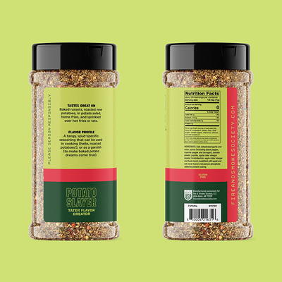 Fire & Smoke Society Potato Slayer Veggie Seasoning, 10.7 oz