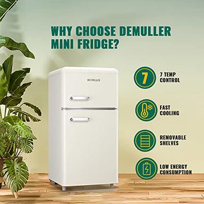  EUHOMY Mini Fridge with Freezer, 3.2 Cu.Ft Mini Refrigerator  fridge, 2 door For Bedroom/Dorm/Office/Apartment - Food Storage or Cooling  drinks(Silver). : Home & Kitchen