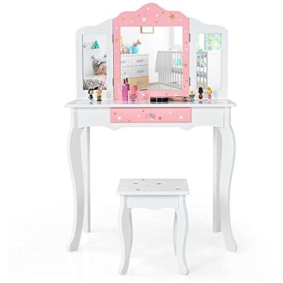 Guidecraft Vanity and Stool - Pink