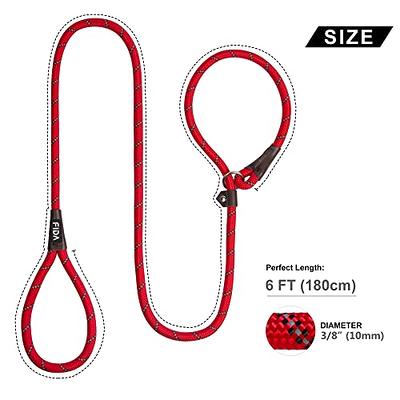 Fida Durable Slip Lead Dog Leash, 6 FT x 3/8 Heavy Duty Dog Loop