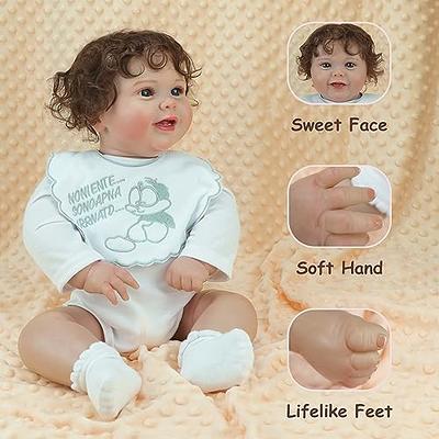 PLAYSKY Realistic Reborn Baby Dolls, 22 Lifelike Newborn Doll with Soft  Full Body Silicone Vinyl for Girls, Look Real Life Baby Dolls for Kids Age 3+  - Yahoo Shopping