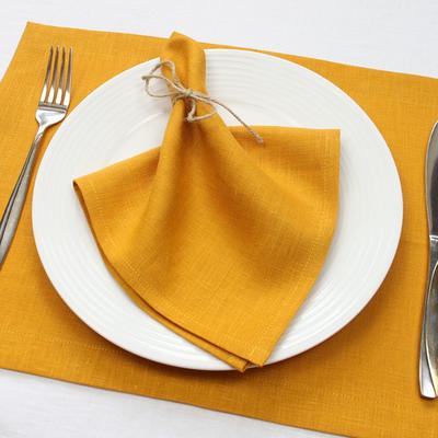 Yellow napkins cloth set of 2, 4, 6, 8, 10, 12, Cloth kitchen linen napkins  blue - Shop Daloni Place Mats & Dining Décor - Pinkoi