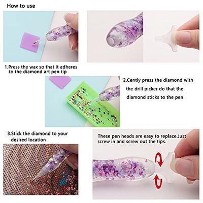 Resin Diamond Painting Pen DIY Craft Nail Art Rhinestones Point Drill Pen
