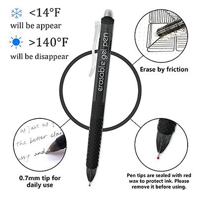 Vanstek 18 Black Retractable Erasable Gel Pens Clicker, Fine Point(0.7),  Make Mistakes Disappear, Premium Comfort Grip, Black Ink for Planners, Note  Taking and Crossword Puzzles - Yahoo Shopping