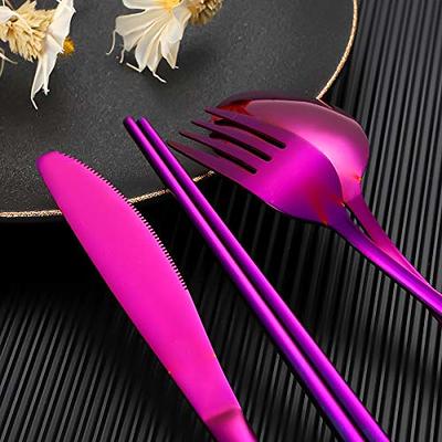 4 Pcs Travel Utensils with Case - Wheat Straw Dinnerware Sets Reusable Utensils  Set with Case Cutlery Set - Portable Forks and Spoons Silverware Set Lunch  Box Accessories for Camping - Yahoo Shopping