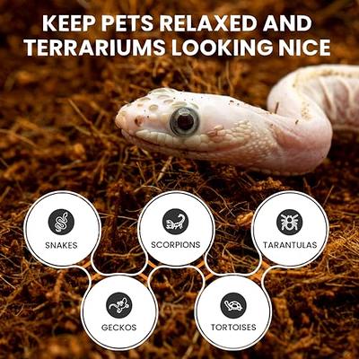 Coconut fiber substrate for clearance snakes