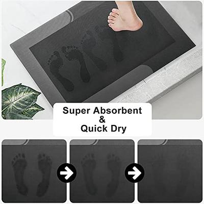 Long Bath Mat Rug-Super Absorbent Quick Dry Get Naked Bath Mats