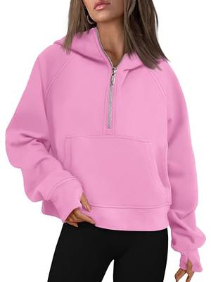 AUTOMET Womens Sweatshirts Cropped Hoodies Long Sleeve Crop Top