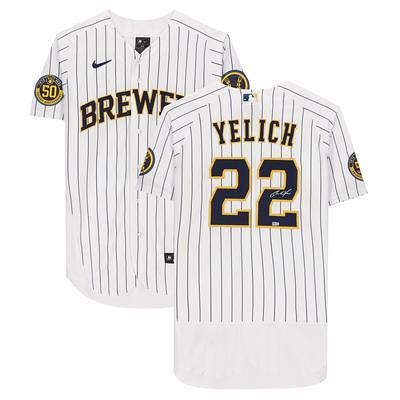 Men's Nike Christian Yelich White Milwaukee Brewers Alternate Authentic  Player Jersey