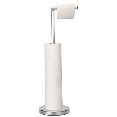 Kitsure Toilet Paper Holder Stand - Free-Standing with a Weighted Base