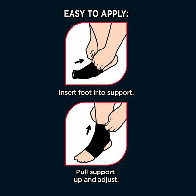 Equate Adjustable Ankle Support, Black, One Size
