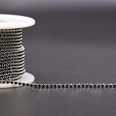 10Yards/Roll Crystal Rhinestone Chain,Rhinestones Trim Cup Chain for  Clothes DIY Chain Accessories (Color : 1, Size : 2.5mm) : : Home