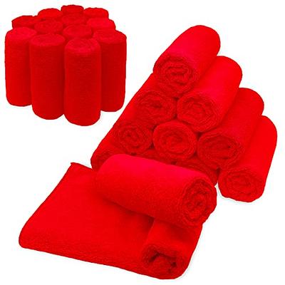 50 Washcloths Towels Bundle Soft Kitchen Car Cleaning Microfiber Towel  Washcloth