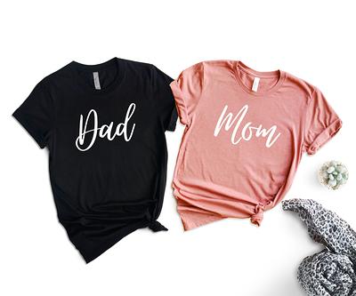 Mom & Dad T-Shirts, Matching Couple Shirts, New Tees, Pregnancy