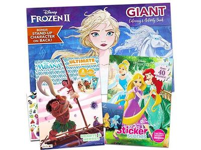 Disney Frozen 2 Coloring Book & Stickers Activity Deluxe Set With Tote  Imagine ink , Stickers & 12 Pencils Activity Play Set and Stickers Fun  Bundle Birthday Toy for Boys, Girls, Kids
