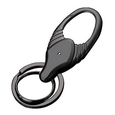 Tallew 2 Pcs Dragon Head Keychain Key Ring Waist Belt Clip Hanging Loops Keyring Car Keychain for Men Women Automotive Key Holder for Car Key Accessories