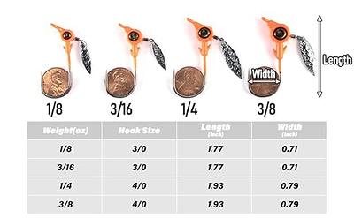 Dr.Fish 10 Pack Underspin Jig Heads Fishing Jig Heads Mustad Hooks