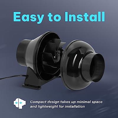 iPower Booster Fan Inline Duct Vent Blower for Indoor Grow Tents 