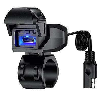 USB Charger for Motorbike Motorcycle Handlebar Port 12V-60V Waterproof 5V  1A Adapter Power Supply Socket for Mobile Phone