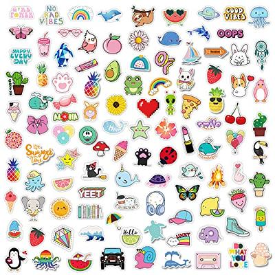 Bekayshad Stickers for Water Bottles, 100 Pack/PCS Cute Vsco Vinyl Aesthetic Waterproof Stickers Laptop Hydroflask Skateboard Computer Stickers for