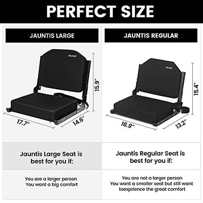 Jauntis Stadium Seats for Bleachers, Bleacher Seats with Ultra Padded Comfy  Foam Backs and Cushion, Wide Portable Stadium Chairs with Back Support and  Shoulder Strap - Yahoo Shopping