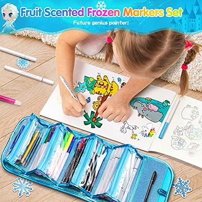 beefunni Snowflake Fruit Scented Markers Set 45 Pcs with Glitte Pencil  Case, Kids Coloring Marker Drawing Kit, School Art Supplies for Girls &  Boys, Frozen Gifts for Girls 4 5 6 7 8 9 Year Old - Yahoo Shopping