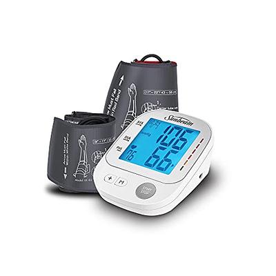 Blood Pressure Monitor Upper Arm Automatic Digital BP Monitor Adjustable  Large Cuff Backlit Display 2x500 Memories 4 AAA Batteries BP Machine BP  Meter for Home Use Carrying Case FSA\\/HSA 