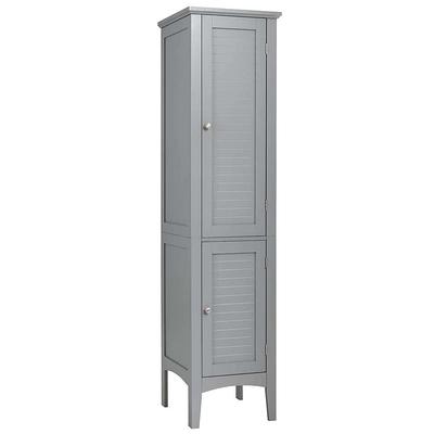 14 in. D x 25.375 in. W x 84 in. H White Shoe Storage Tower Wood Closet  System Kit