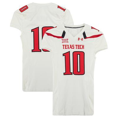 Texas Tech Red Raiders Team-Issued #47 White and Black Jersey from the 2013  NCAA Football Season