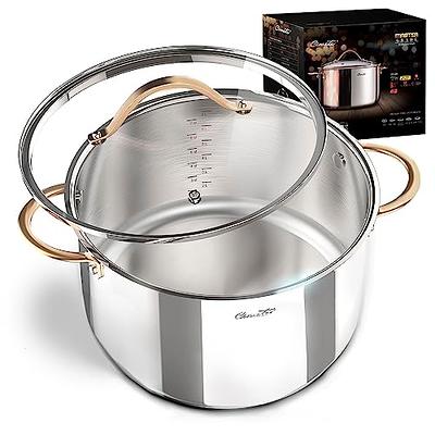 Stockpot 8 quart stock pot stainless stock pot with lid stainless steel  stock pot cooking pot induction stock pot - Yahoo Shopping