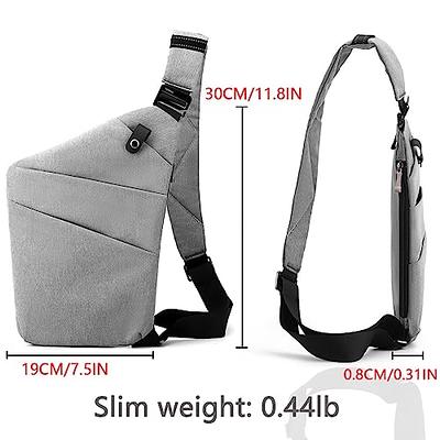 Kingsons Sling Bag Small Crossbody Backpack for Men Waterproof Chest Shoulder Bags Casual Daypack for Travel Cycling