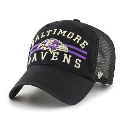 New Era Men's Baltimore Ravens Patch Grey Pom Knit Beanie