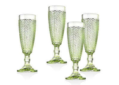 Scott Living Axis Set of 4 Stemless Flute Glasses