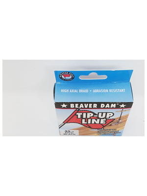 Beaver Dam Wax Tip Up Black Fishing Line, 40 lb./ 50 yd Ice, 50