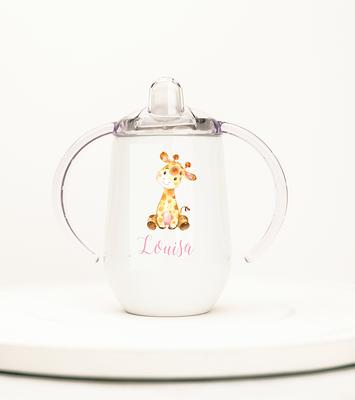 Custom Baby Girl Photo Sippy Cup (Personalized)