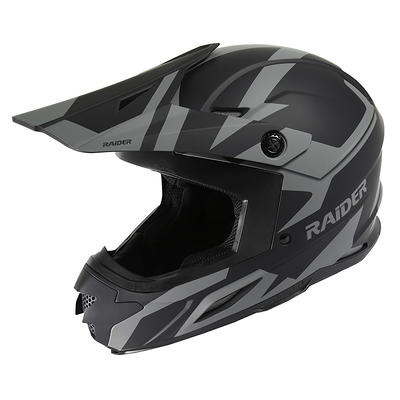 Cyclone Open Face Motorcycle Helmet DOT/ECE Approved - Matte Black - Small