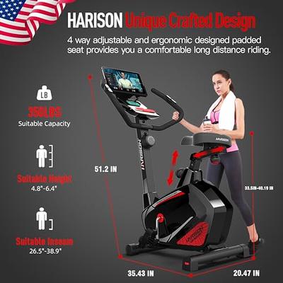 Magnetic Upright Exercise Bike Stationary Indoor Cycling Bike with