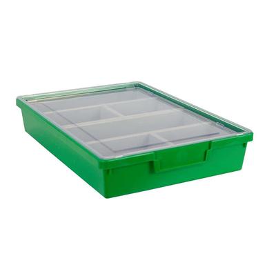 Small Two-Compartment All-Purpose Bin Single - 1 Plastic Bin by Really Good Stuff