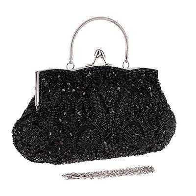 ALLZEDREAM Purse Strap Crossbody Replacement Handbag Shoulder Bag 2 Wide  Adjustable Embroidered Lace Sequins (Sequin Black) - Yahoo Shopping