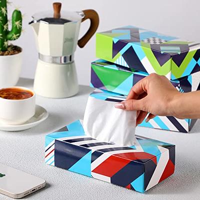 Bokon 12 Pack Facial Tissues Cube Boxes Square Tissues Boxes 2 Ply