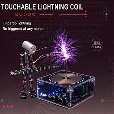 Tesla Coil Speaker with Music, Artificial Lightning Arc Music , Touchable  Spark Gap Arc Generator, Physics Science Teaching Experiment Toy Model Gift  for Kids (A) - Yahoo Shopping