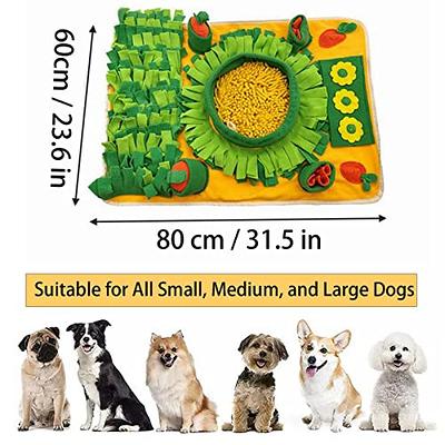 ZMUBB Pet Snuffle Mat for Dogs Sniff Mat Nosework Feeding Mat Slow Feeder  Interactive Dog Puzzle Toys for Training and Stress Relief Encourages