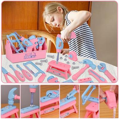 Hollyhi Kids Makeup Kit for Girl, 58 Pcs Girl Toys Kids Makeup Set with  Real Cosmetic, Washable Make Up Kit, Pretend Play Makeup Toys for 3 4 5 6 7  8