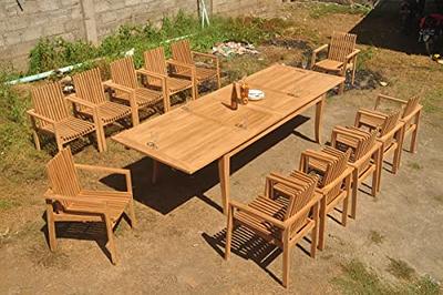 Grade A Teak Wood 12 Seater 13 Pc Dining Set 122