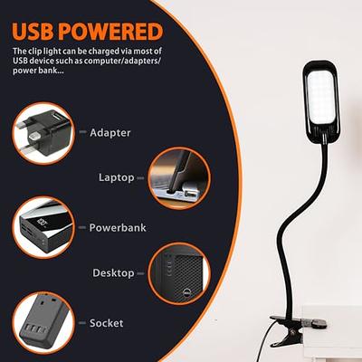 Mini USB Light for Keyboard, Flexible USB Laptop Light, Adjustable USB Lamp  for Notebook Computer(Gooseneck Structure, LED Lighting Source, 10-Pack)