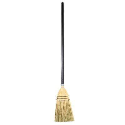 Rubbermaid FG637400BLA 7 1/2 Lobby Broom with Black Flagged Bristles and  28 Handle