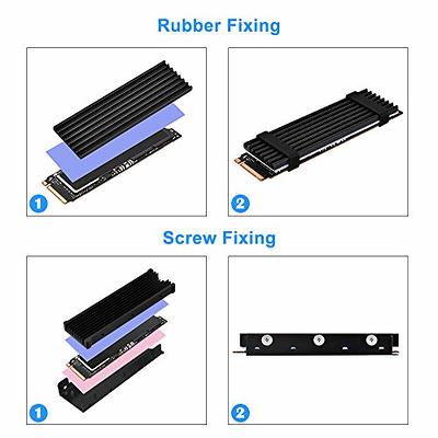 ineo PS5 Heatsink, M.2 NVME SSD Heatsink for PS5 Internal PCIe M.2 NVMe  Gaming SSD, Magnesium Aluminum Alloy Designed with Large Heat Dissipation